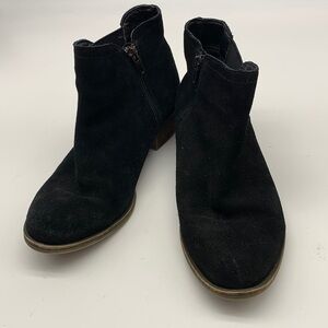 Kensie Garry , Black Suede Ankle Boots Size 7.5M